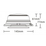 LED ΦΑΡΟΣ ΚΟΝΤΟΣ ΜΑΓΝΗΤΙΚΟΣ ΜΕ ΦΙΣ ΑΝΑΠΤΗΡΑ ΦΩΤΙΣΜΟΣ
