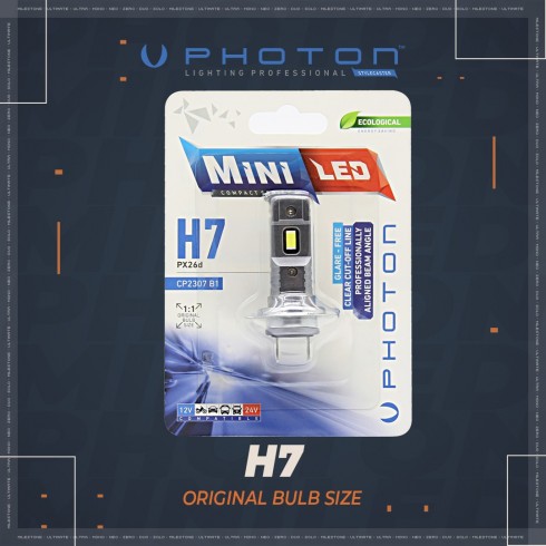 LED MINI Λάμπα H7 Can Bus Compact 6000K 12V/24V PHOTON LED