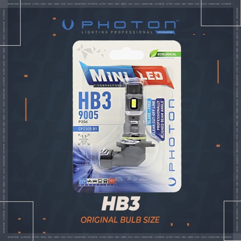 LED MINI Λάμπα HB3 Can Bus Compact 6000K 12V/24V PHOTON LED